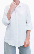 OFF-ON - Camicia lino - Bianco