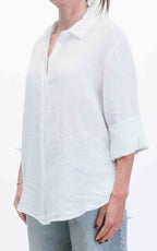 OFF-ON - Camicia lino - Bianco
