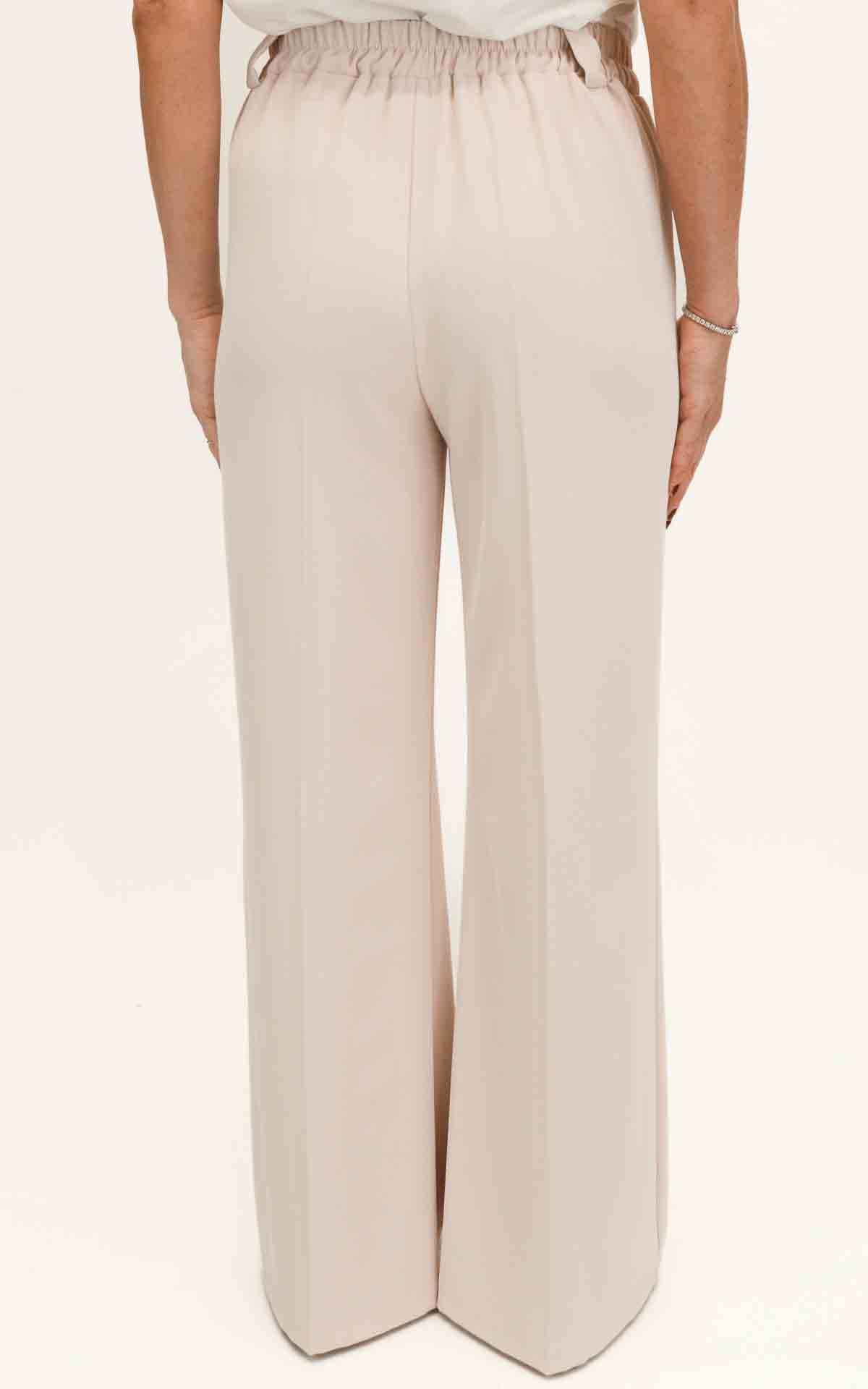 Susymix - Pantalone fluido gamba dritta - Avorio