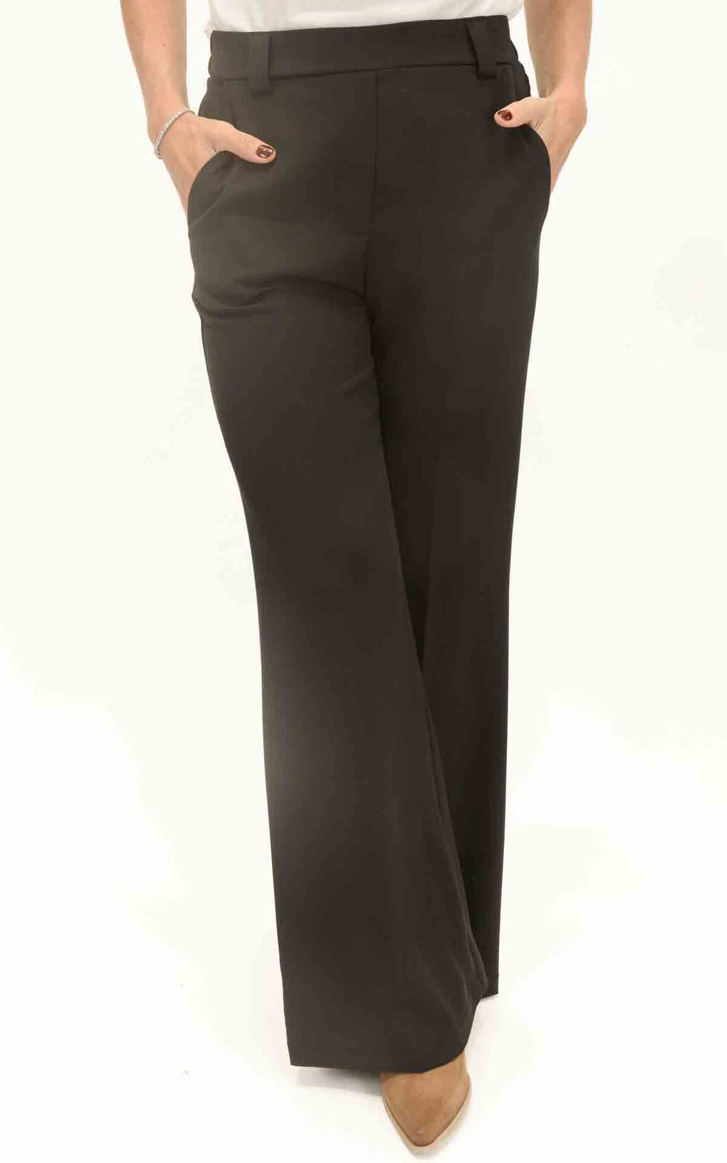 Susymix - Pantalone fluido gamba dritta - Nero