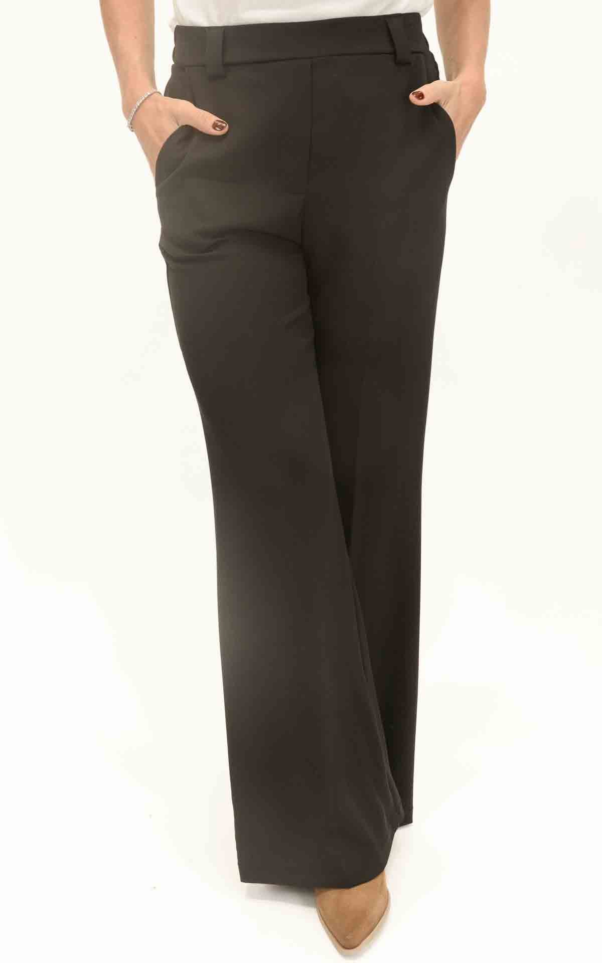 Susymix - Pantalone fluido gamba dritta - Nero