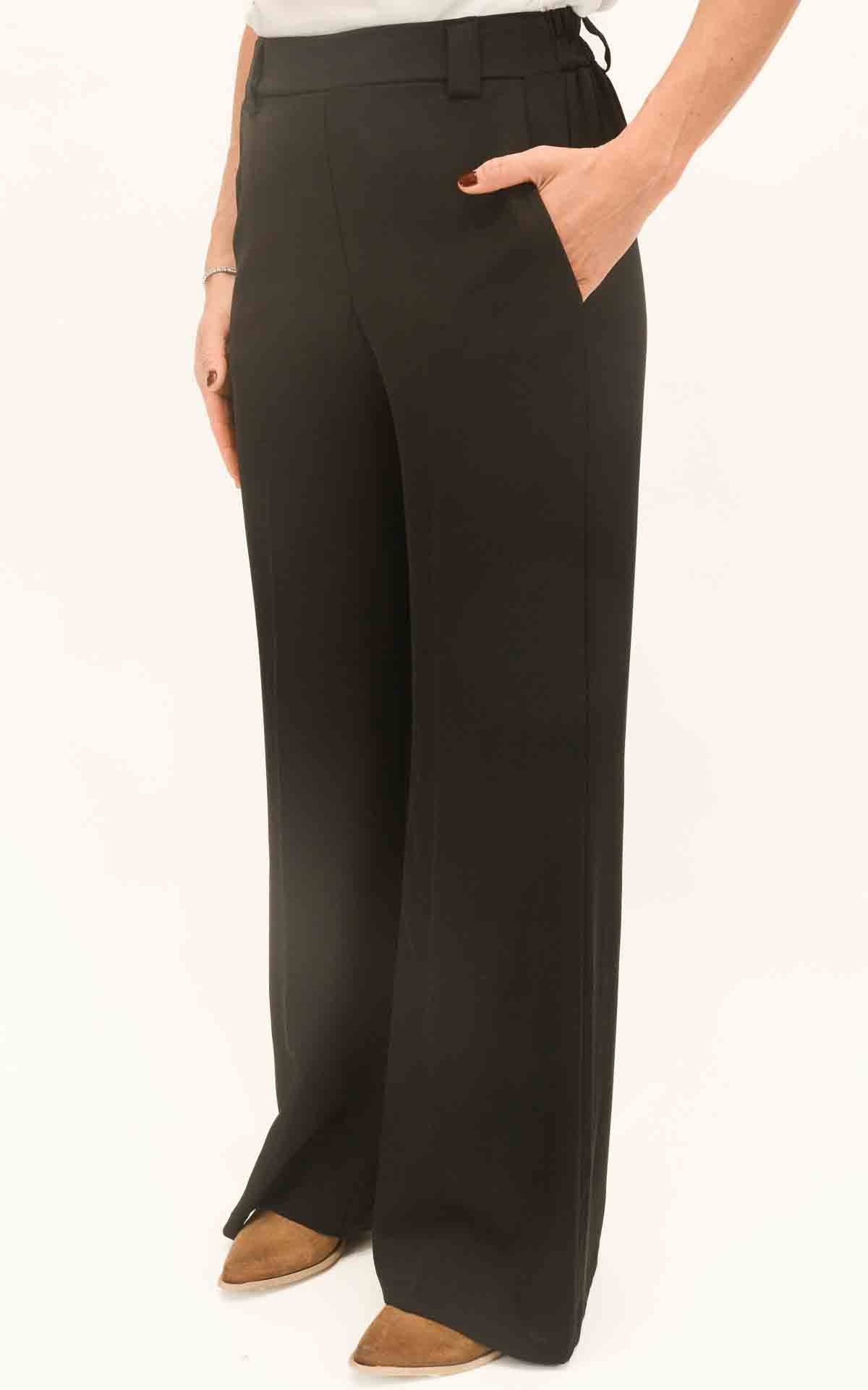 Susymix - Pantalone fluido gamba dritta - Nero