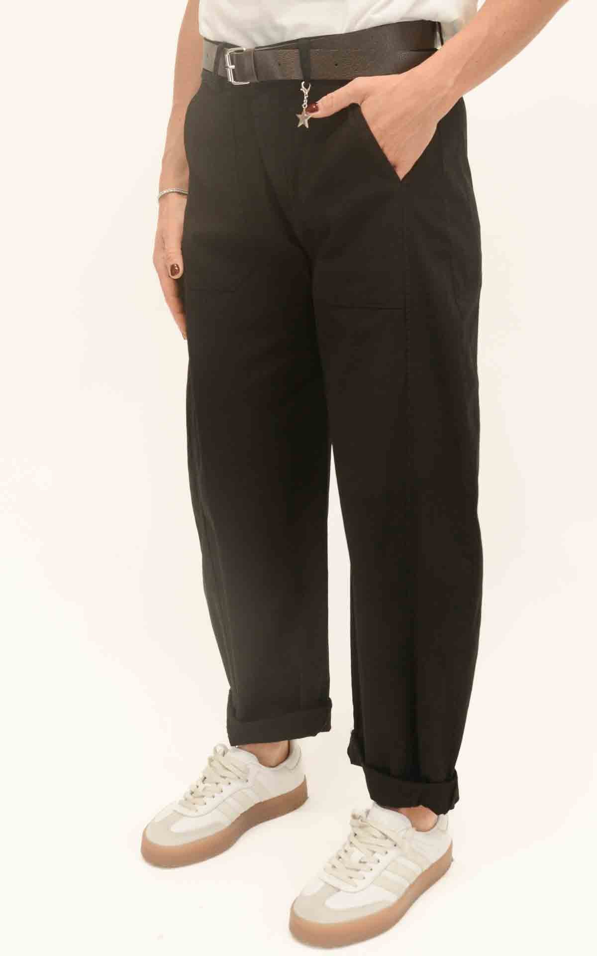 Susymix - Pantalone ovetto con elastico - Nero