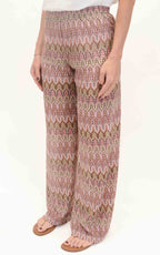 Susymix - Pantalone in maglia - Rosa
