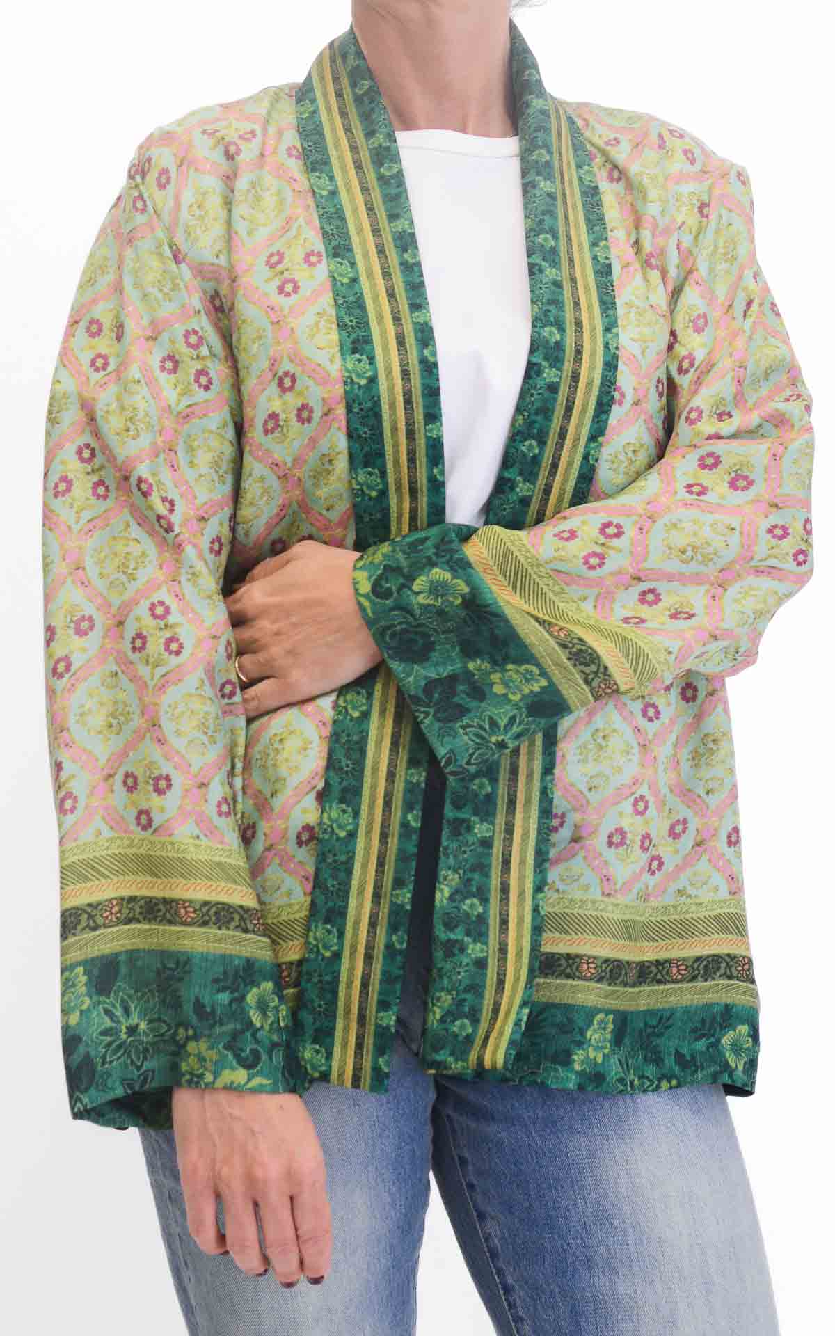 WU'SIDE - Giacca kimono - Verde