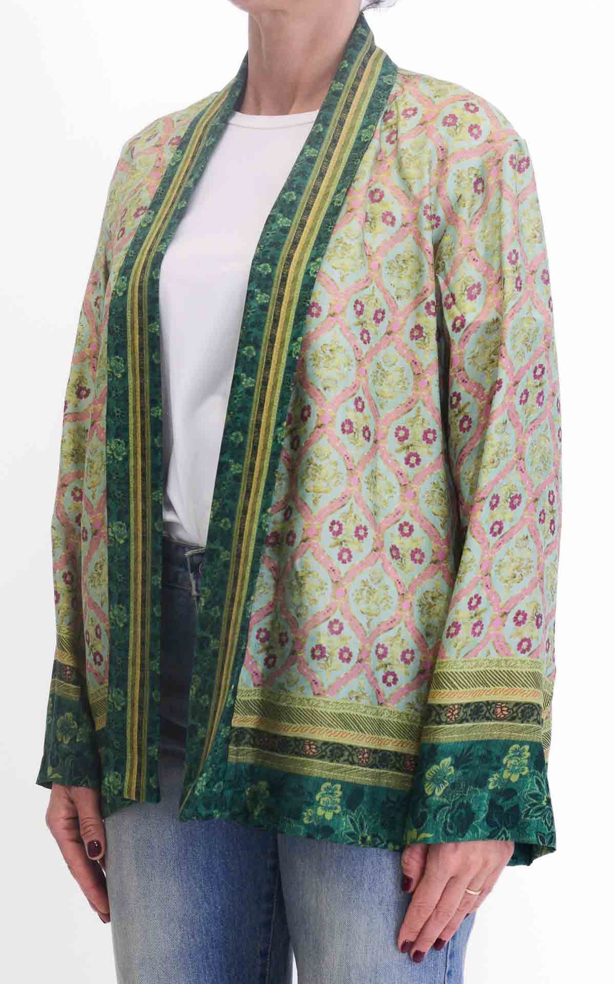 WU'SIDE - Giacca kimono - Verde
