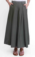 OFF-ON - Gonna lunga tinta unita - Verde militare