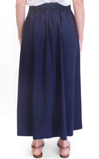OFF-ON - Gonna lunga tinta unita - Blu