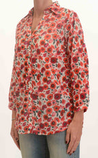 Palme - Camicia papaveri - Rosso