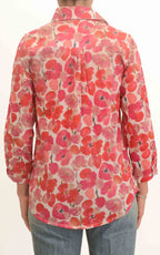 Palme - Camicia fantasia floreale - Rosso