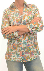 Palme - Camicia fantasia floreale - Arancione