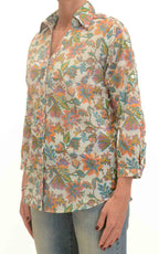 Palme - Camicia fantasia floreale - Arancione