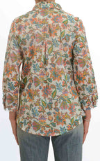 Palme - Camicia fantasia floreale - Arancione