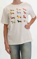 Civico 1 - T-shirt bassotti - Bianco