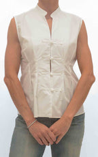 Susymix - Camicia smanicata laccetti orientali - Latte