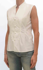 Susymix - Camicia smanicata laccetti orientali - Latte
