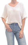 OFF-ON - Maglia filo mezza manica - Burro