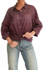 Susymix - Camicia in mussola con nodo -  Fico