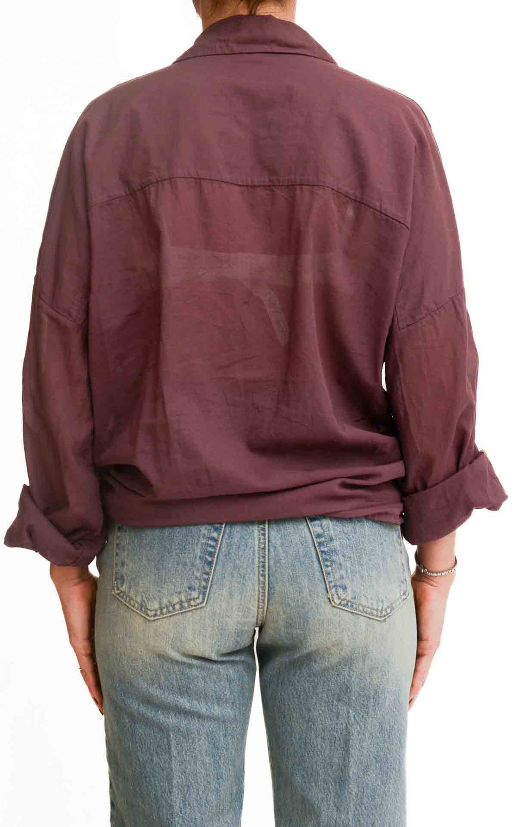 Susymix - Camicia in mussola con nodo -  Fico