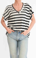 Susymix - Maglia a righe - Nero
