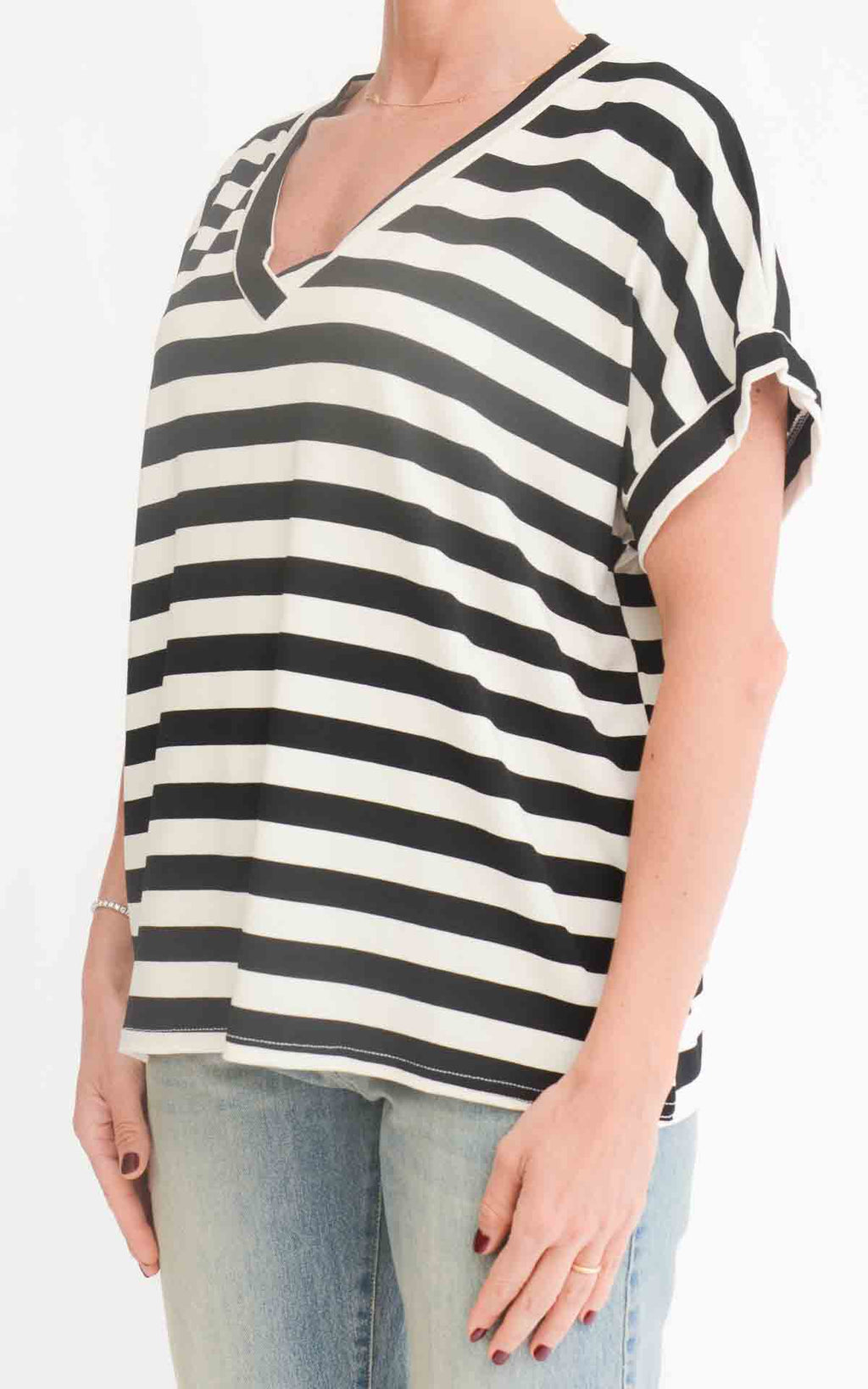 Susymix - Maglia a righe - Nero