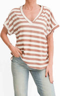 Susymix - Maglia a righe - Tabacco