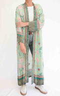 WU'SIDE - Kimono lungo - Azzurro polvere