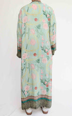 WU'SIDE - Kimono lungo - Azzurro polvere