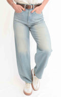 Initial - Jeans baggy denim chiaro - CHANTAL