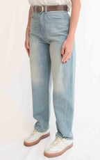 Initial - Jeans baggy denim chiaro - CHANTAL