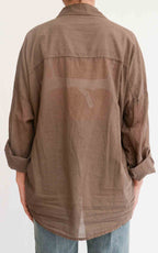 Susymix - Camicia in mussola con nodo - Moro