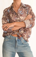 Susymix - Camicia fantasia - Vino