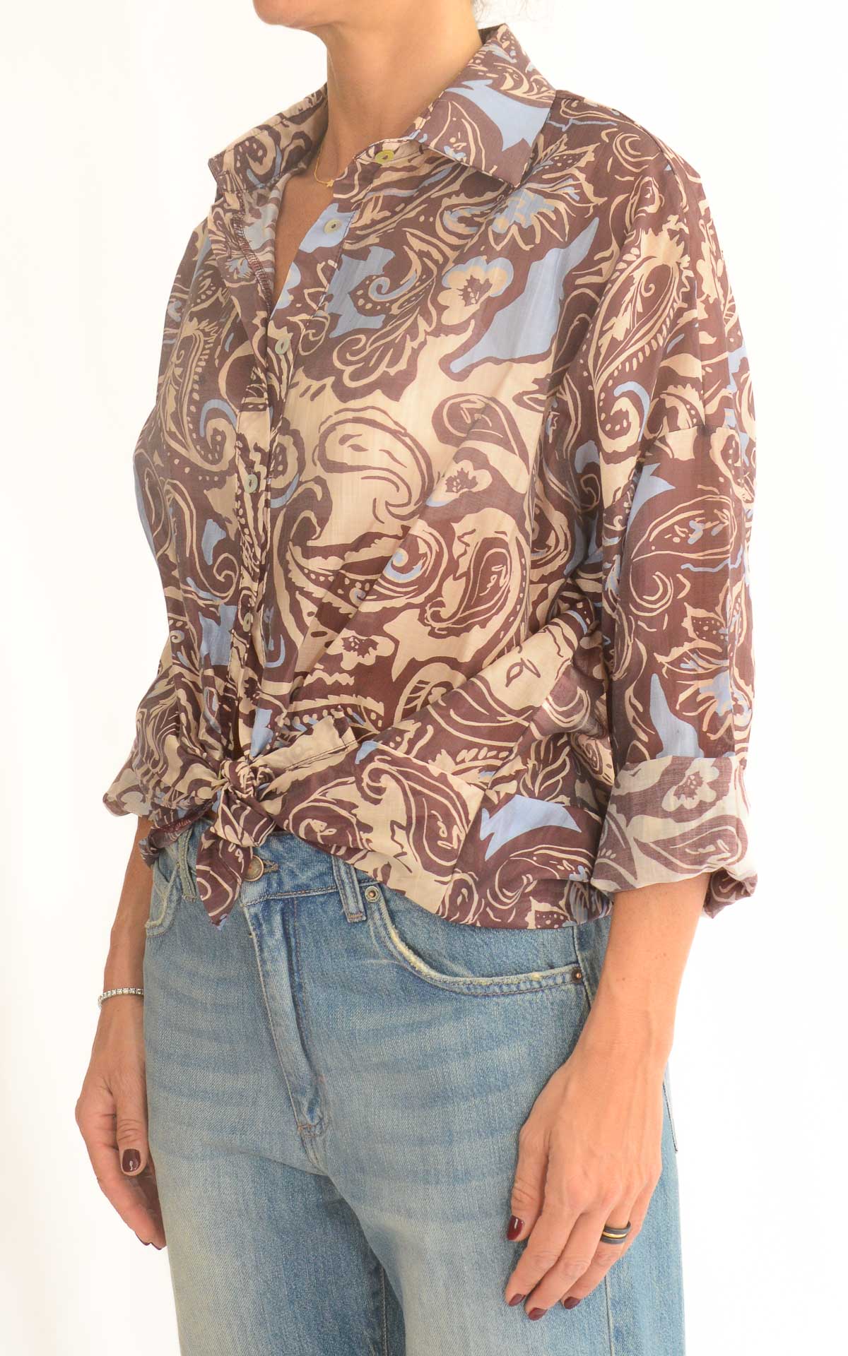 Susymix - Camicia fantasia - Vino