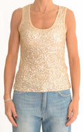 Susymix - Canotta paillettes - Oro
