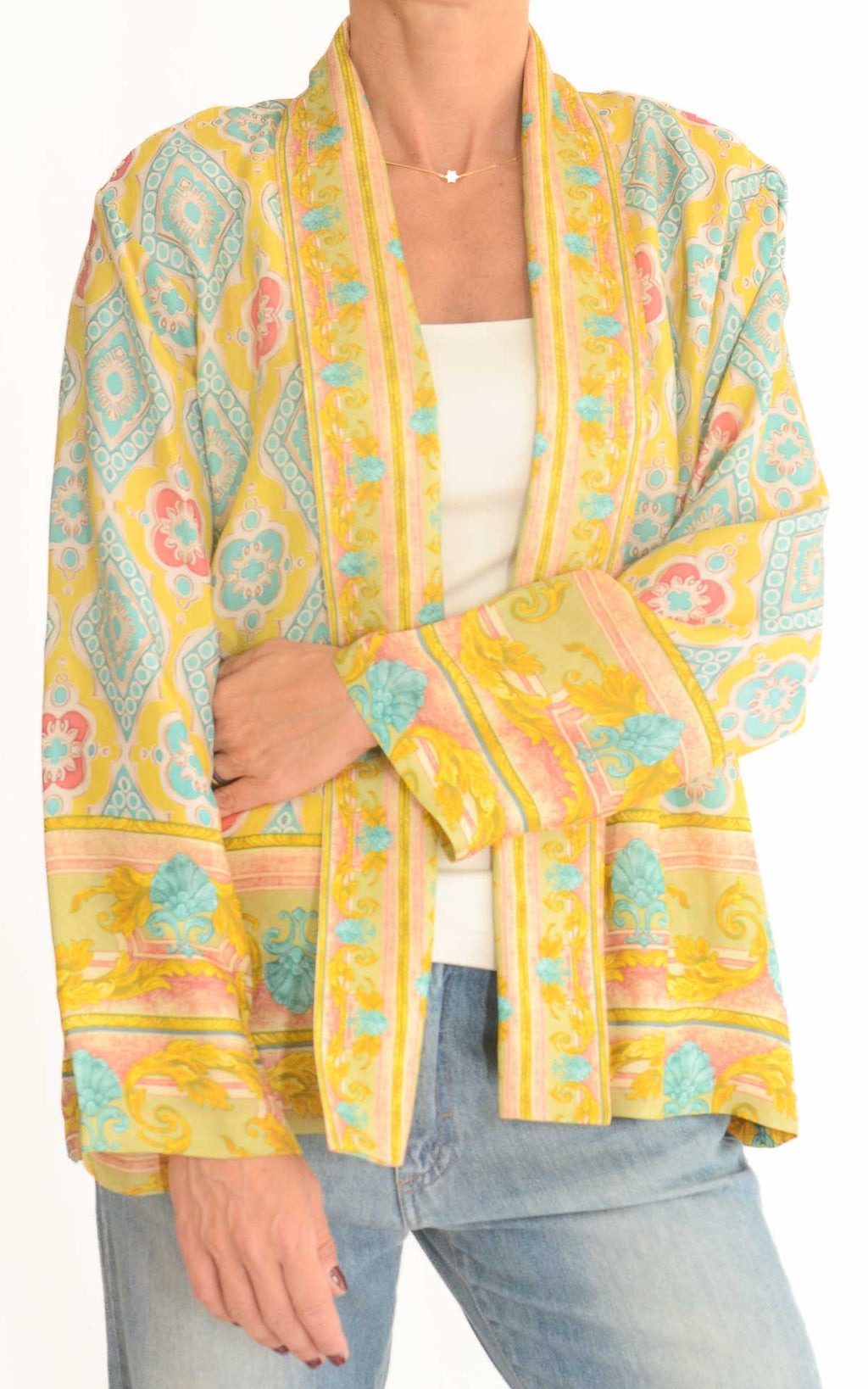WU'SIDE - Giacca kimono - Giallo