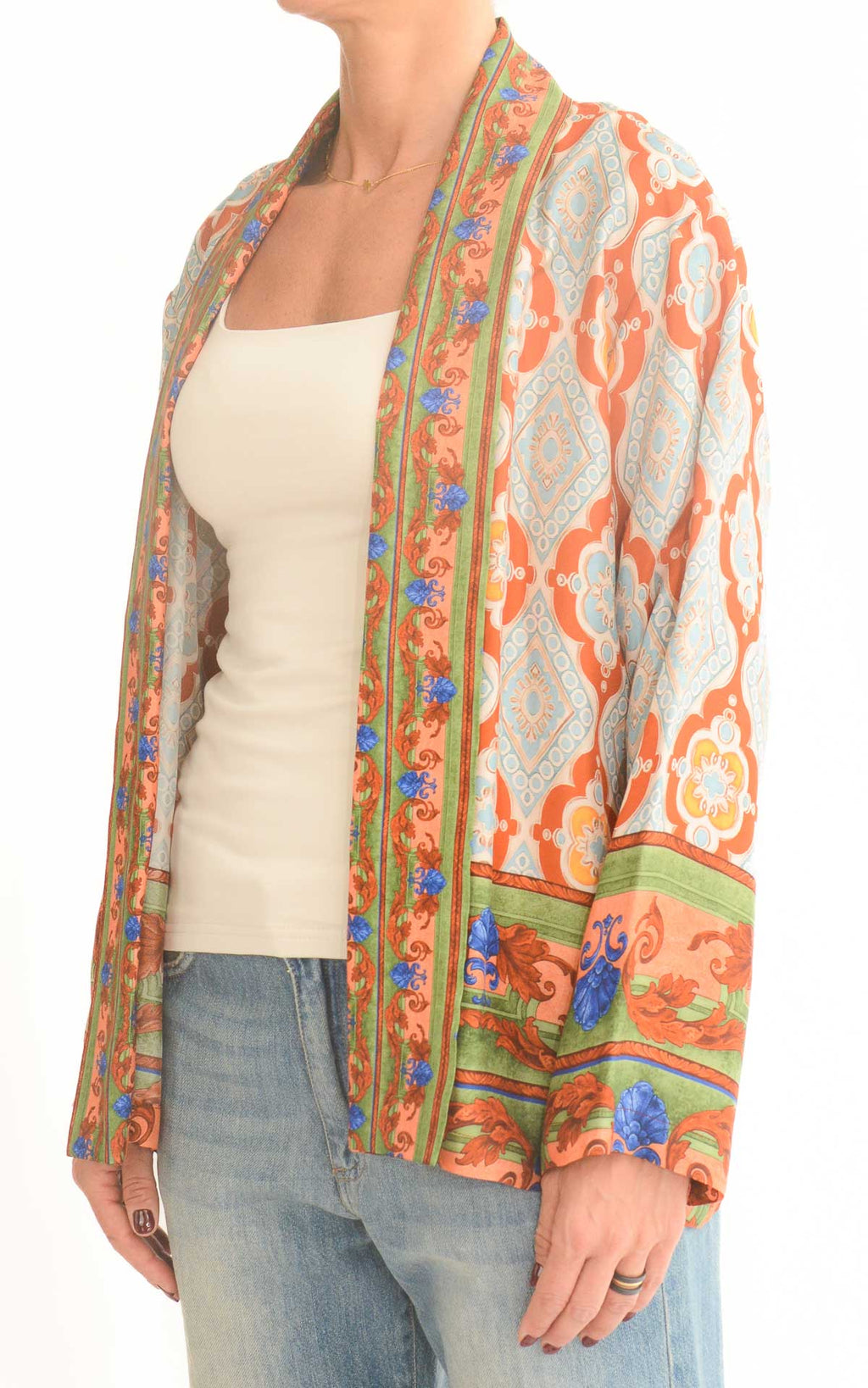 WU'SIDE - Giacca kimono - Coccio
