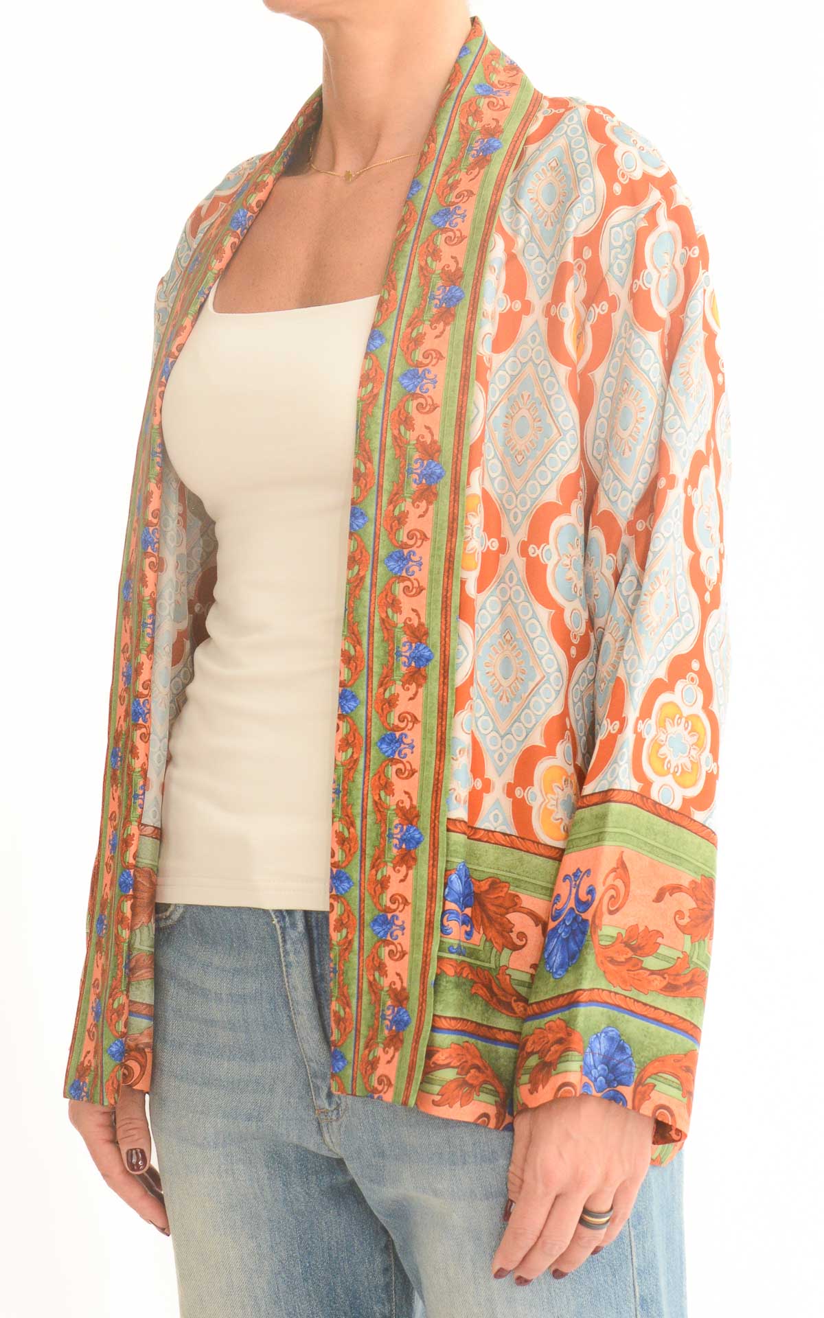 WU'SIDE - Giacca kimono - Coccio