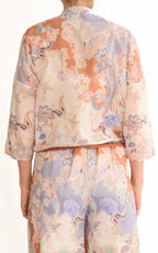 Susymix - Camicia in voile fantasia - Coccio/Lilla