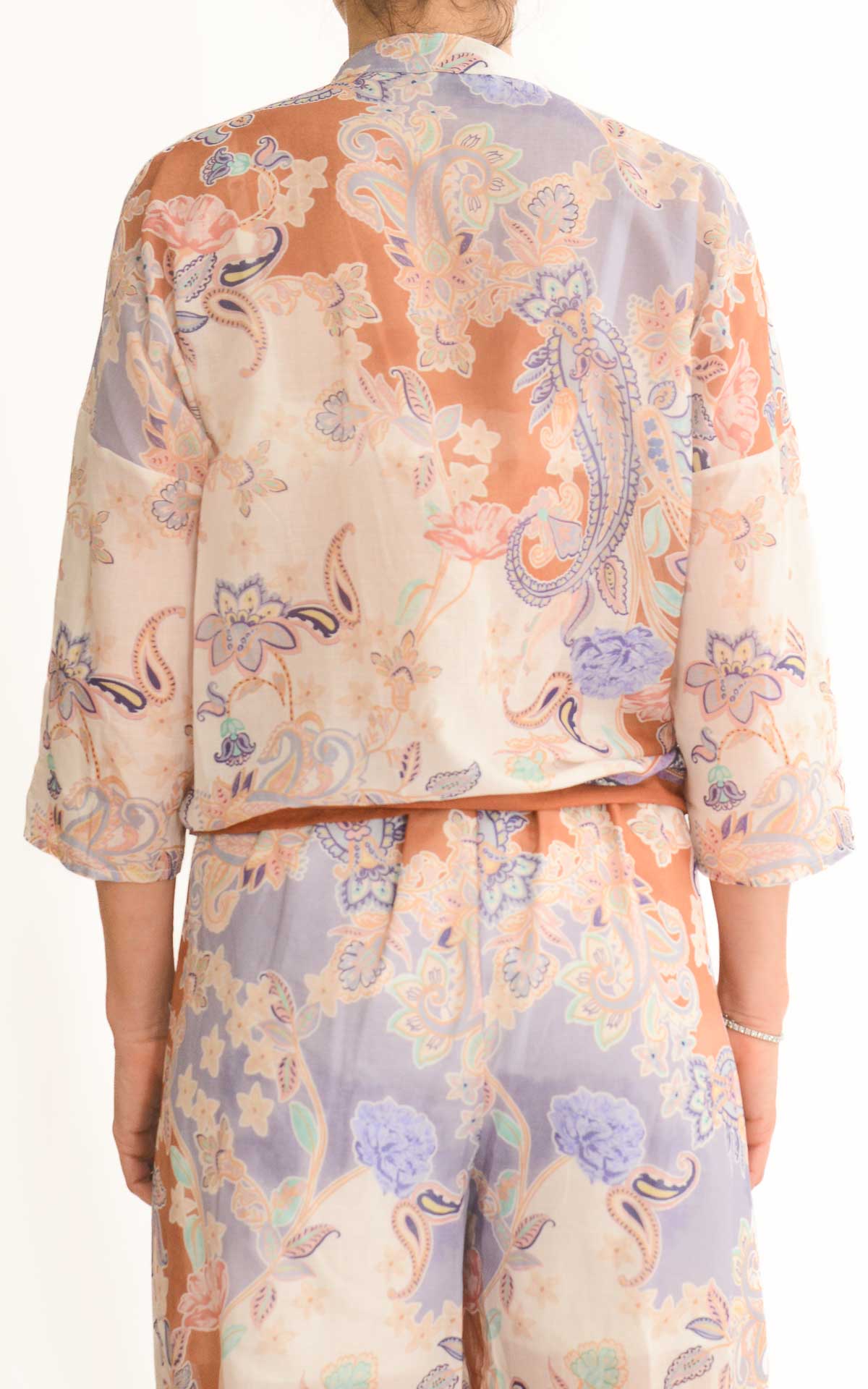 Susymix - Camicia in voile fantasia - Coccio/Lilla