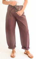 Susymix - Pantalone ovetto stellina cotone leggero - Fico