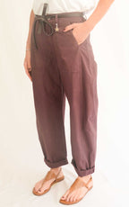 Susymix - Pantalone ovetto stellina cotone leggero - Fico