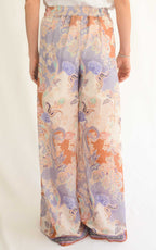 Susymix - Pantalone in voile fantasia - Coccio/Lilla