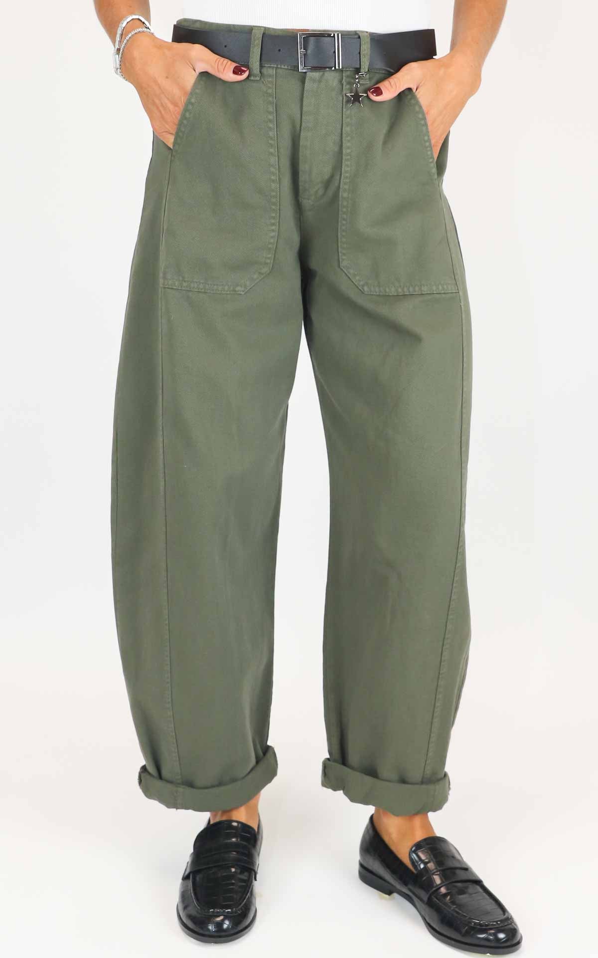 Susymix - Pantalone stellina - Verde militare