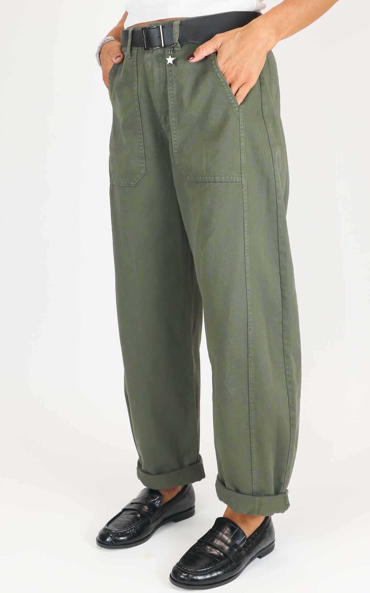 Susymix - Pantalone stellina - Verde militare