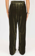 Wu'Side - Pantalone velluto liscio - Verde olio scuro