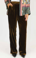 Wu'Side - Pantalone velluto liscio - Tabacco