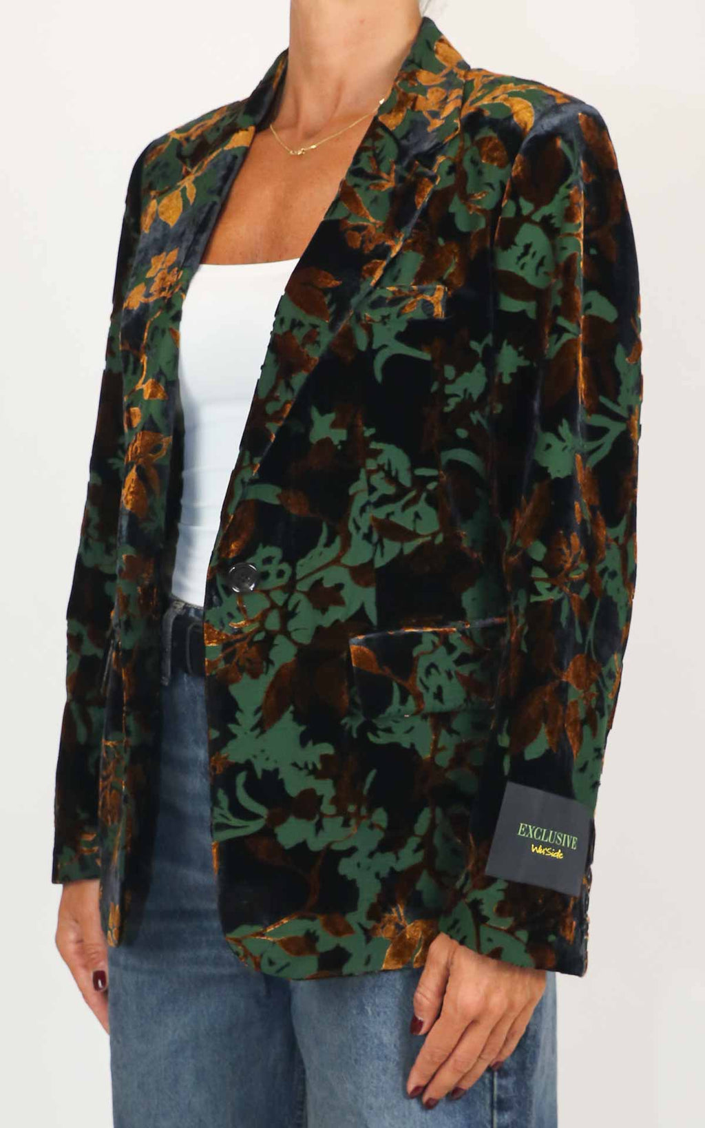 Wu'Side - Giacca devoré - Nero / bronzo / verde