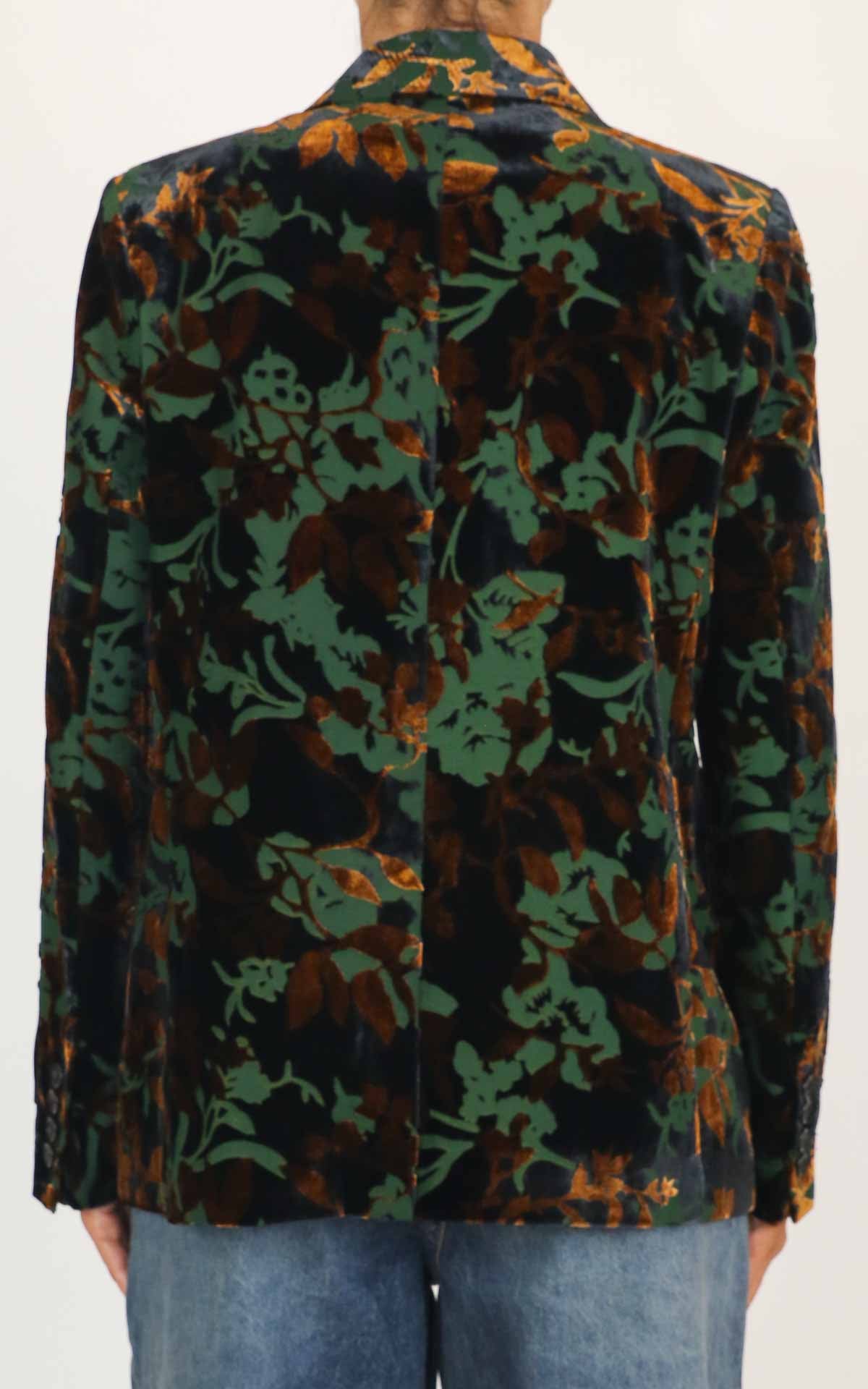 Wu'Side - Giacca devoré - Nero / bronzo / verde