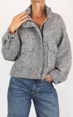Eco - Bomber spigato - Marrone