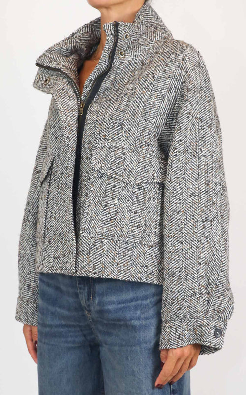 Eco - Bomber spigato - Marrone